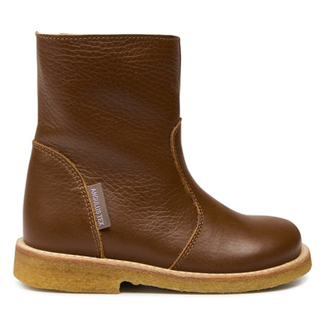 Angulus Basic Tex Boots w Zipper Cognac 2