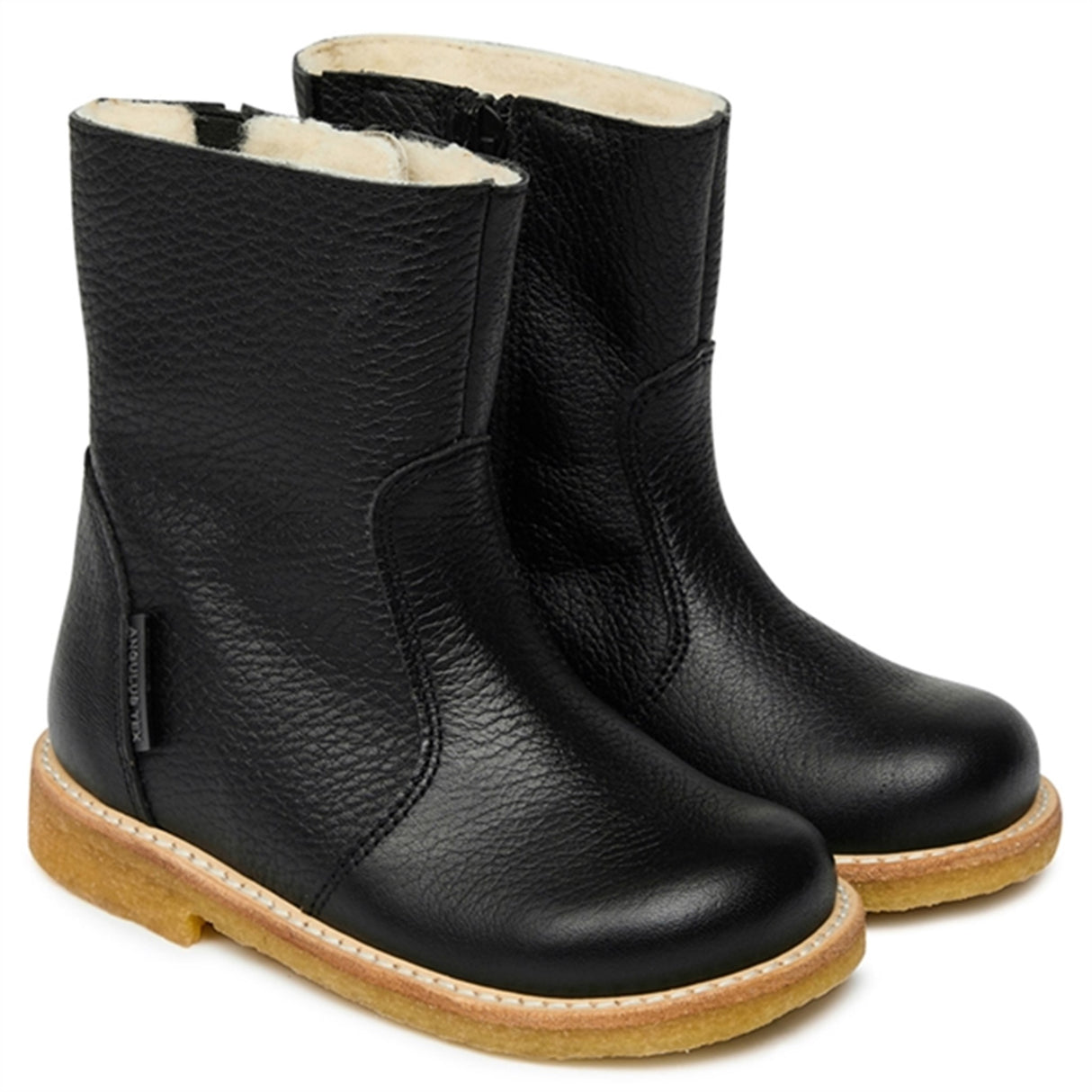Angulus Basic Tex Boots w Zipper Black
