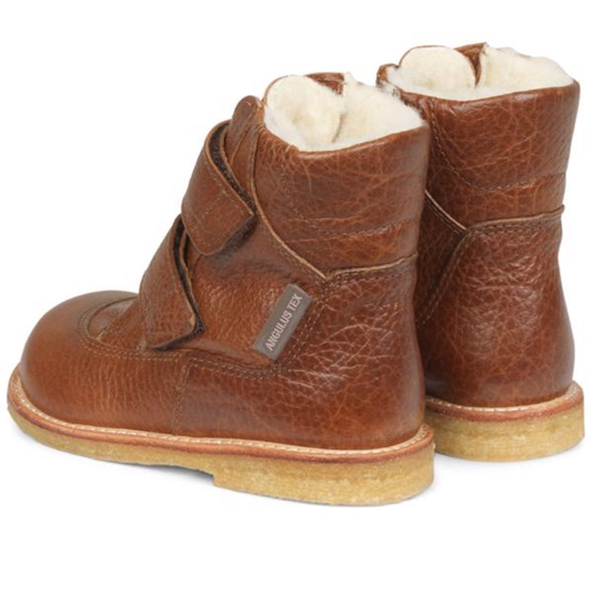 Angulus Tex Boots w. Velcro Cognac