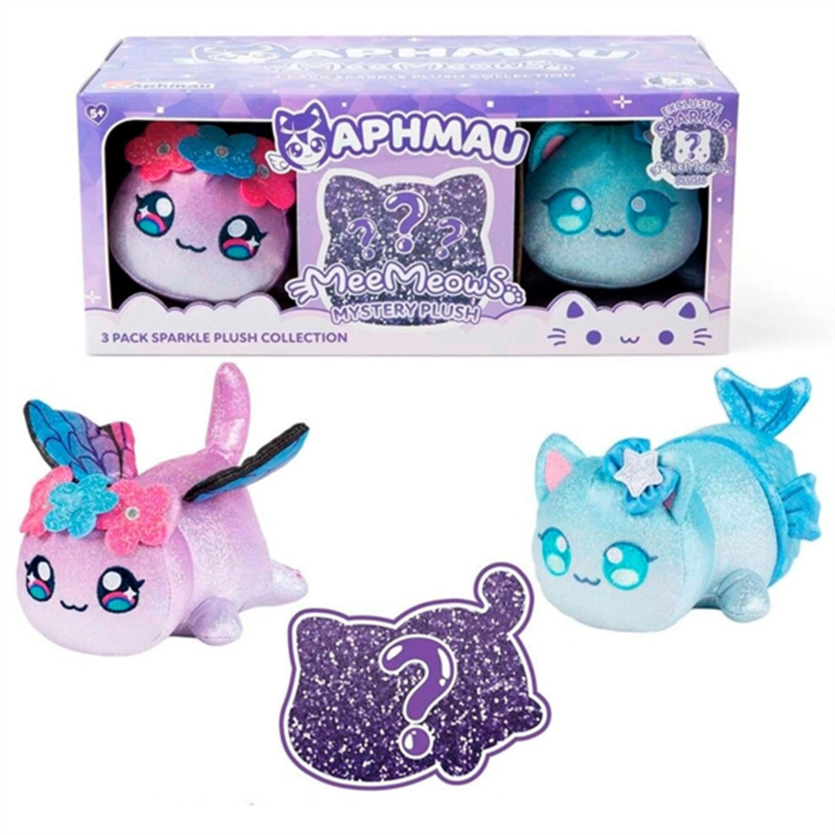 Aphmau MeeMeow Plush Sparkle Set 3-pack