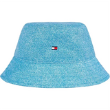 Tommy Hilfiger Small Flag Denim Bucket Hat Denim Light