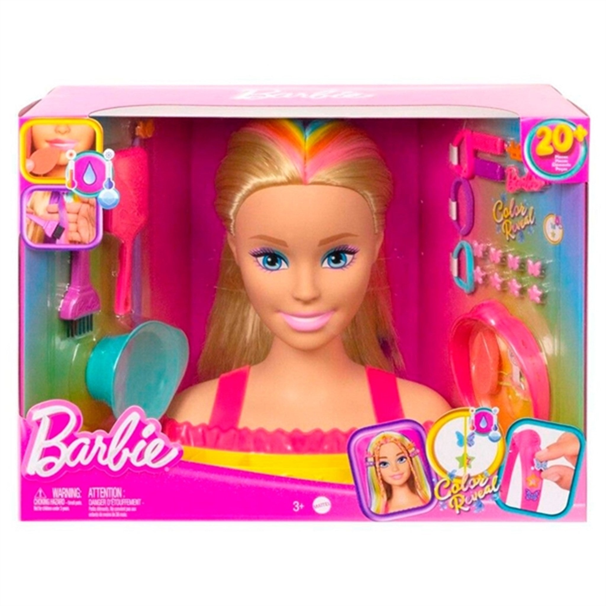 Barbie® Neon Rainbow Deluxe Styling Head