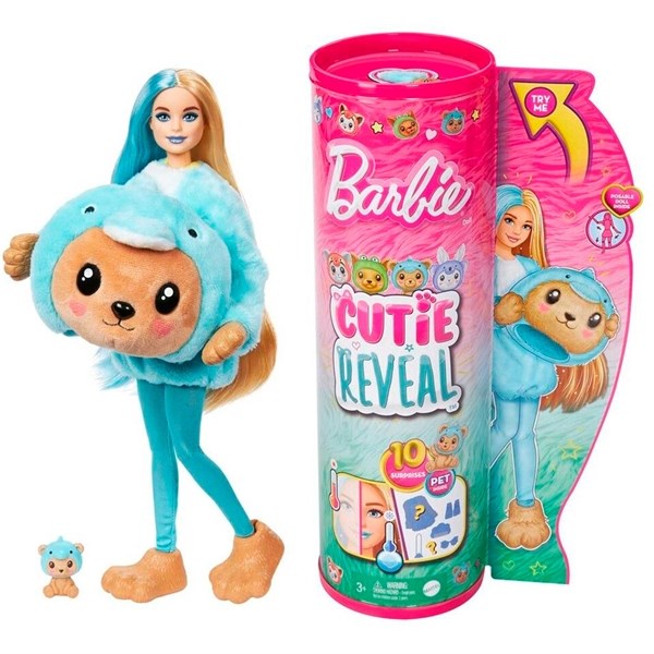Barbie® Cutie Reveal Costume Teddy in Dolphin
