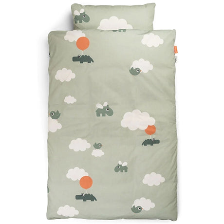 Done by Deer Bedlinen Happy Clouds Green