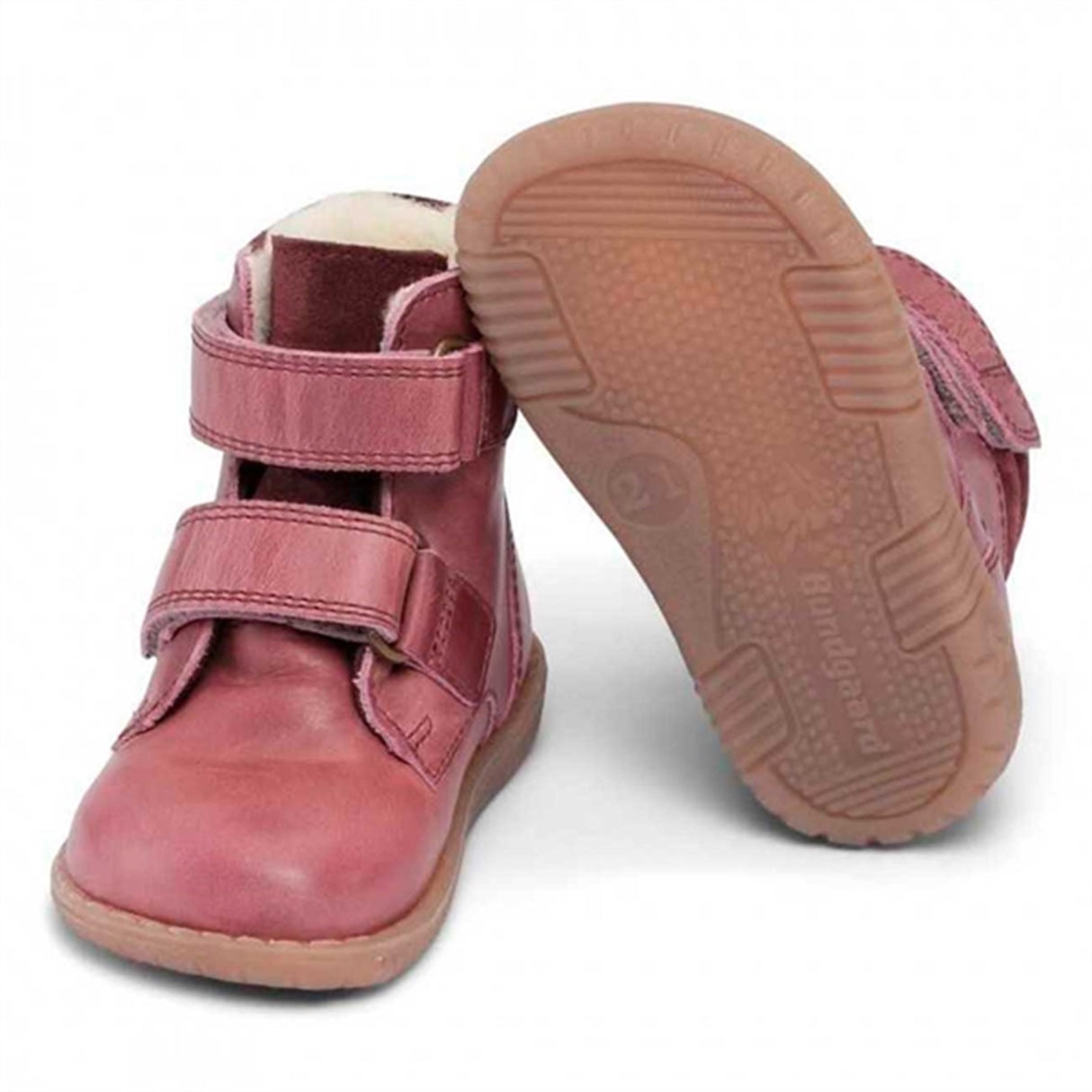 Bundgaard Rabbit Boots Velcro Dark Rose