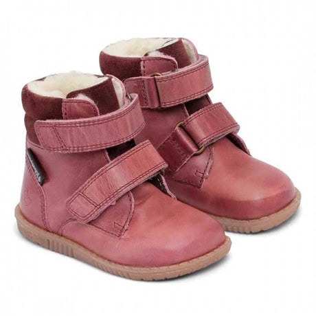 Bundgaard Rabbit Boots Velcro Dark Rose