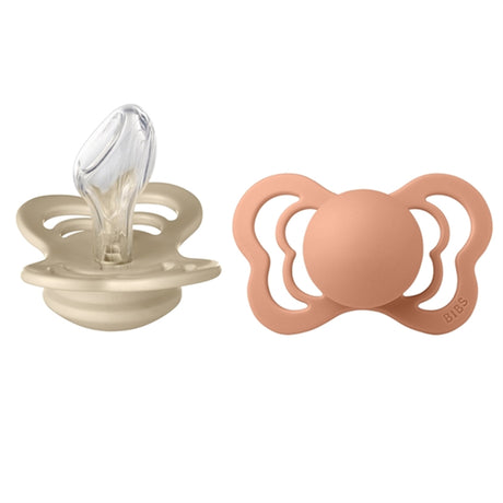 Bibs Couture Silikone Pacifiers 2-pak Anatomical Vanilla/Peach