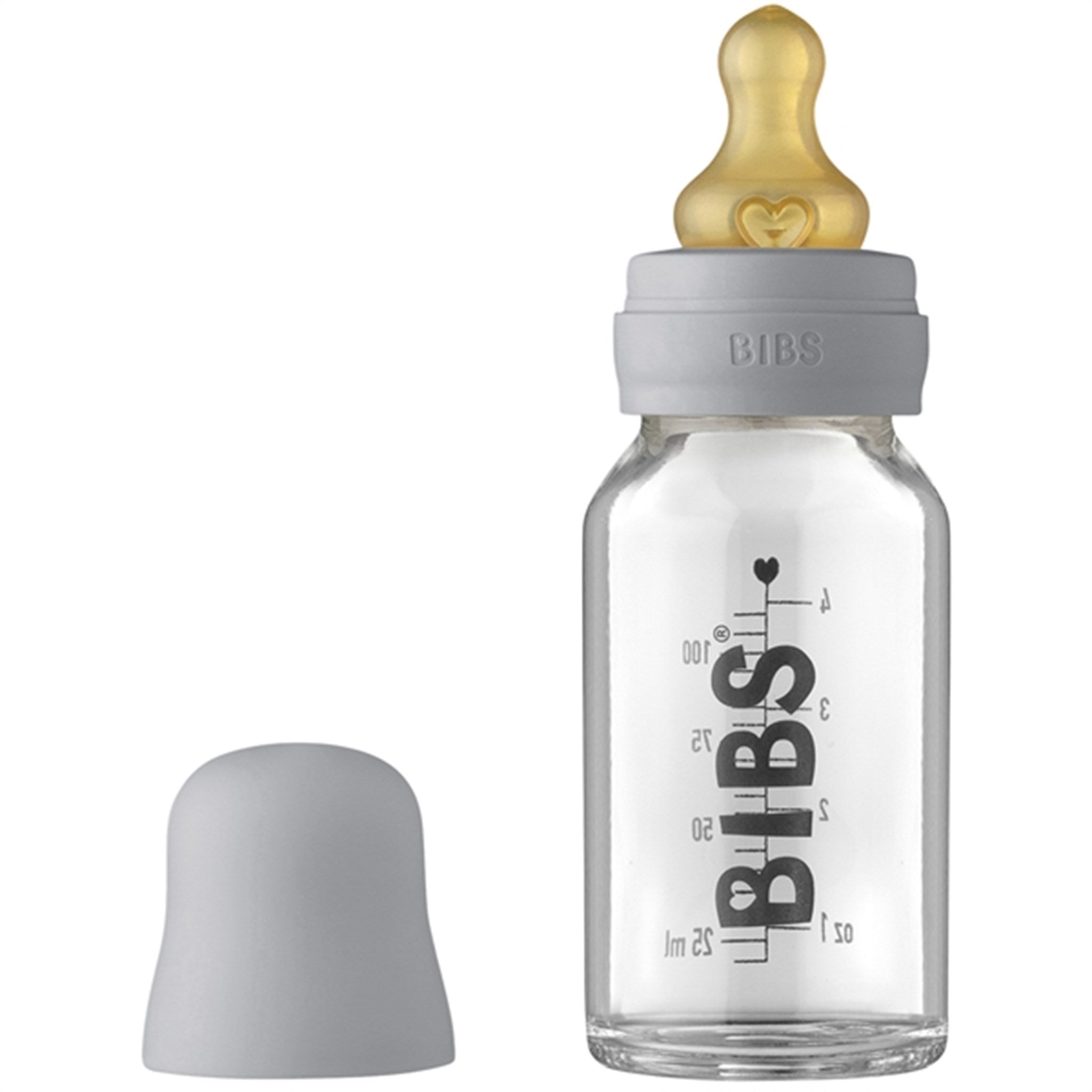 Bibs Baby Glass Bottle Complete Set Cloud 110 ml