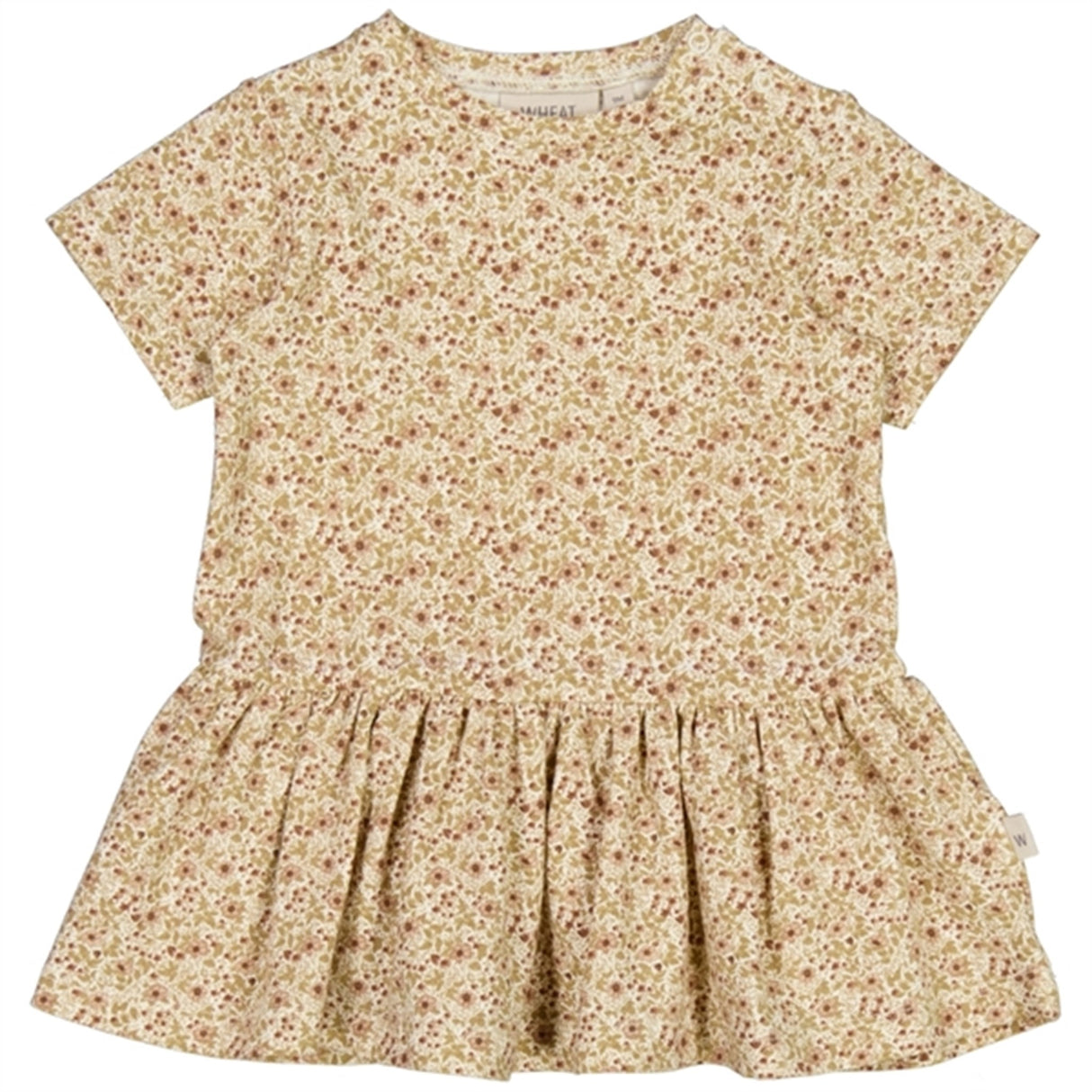 Wheat Eggshell Flowers Birthe Jersey Dress