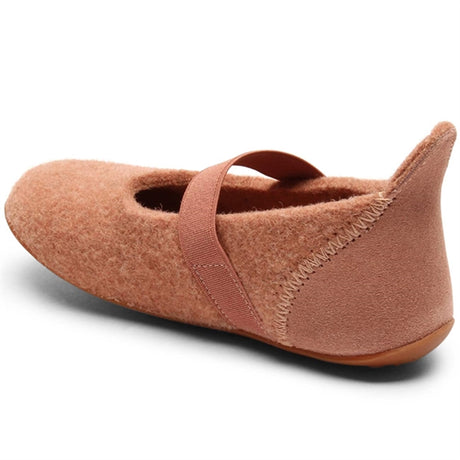 Bisgaard Indoor Shoes Wool Velcro Rose 2