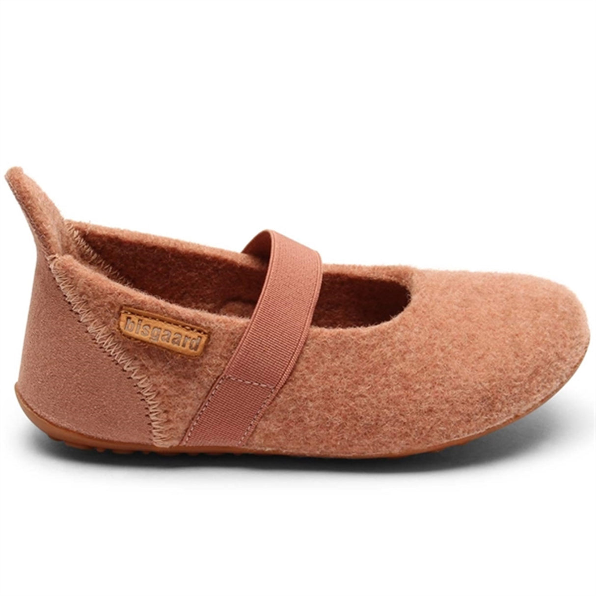 Bisgaard Indoor Shoes Wool Velcro Rose 3