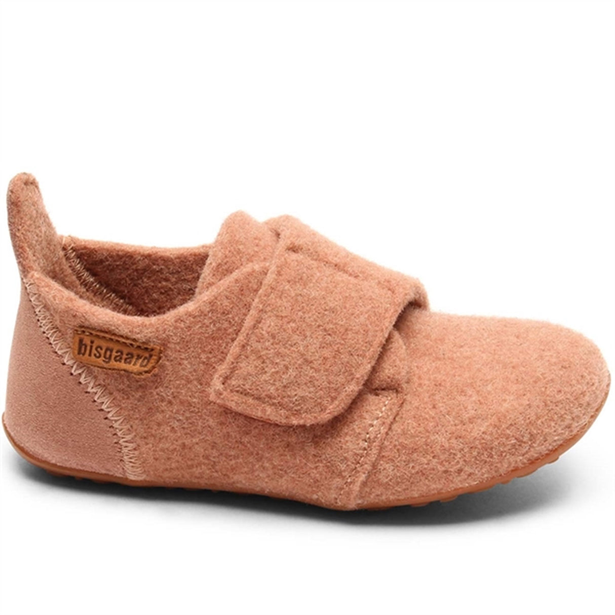 Bisgaard Indoor Shoes Wool Velcro Rose 2