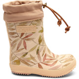 Bisgaard Rubber Boots Thermo Beige Leaves 3