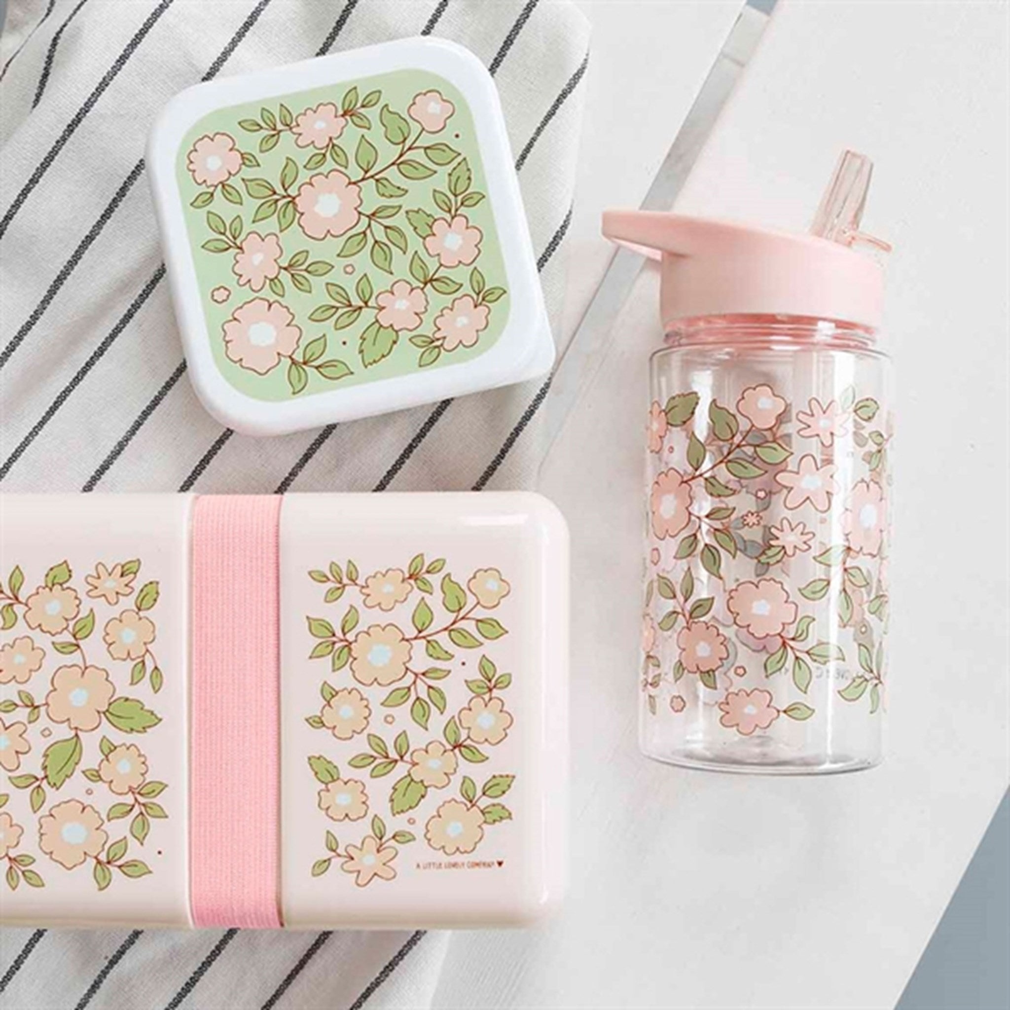 A Little Lovely Company Lunch Box Blossom Pink 2