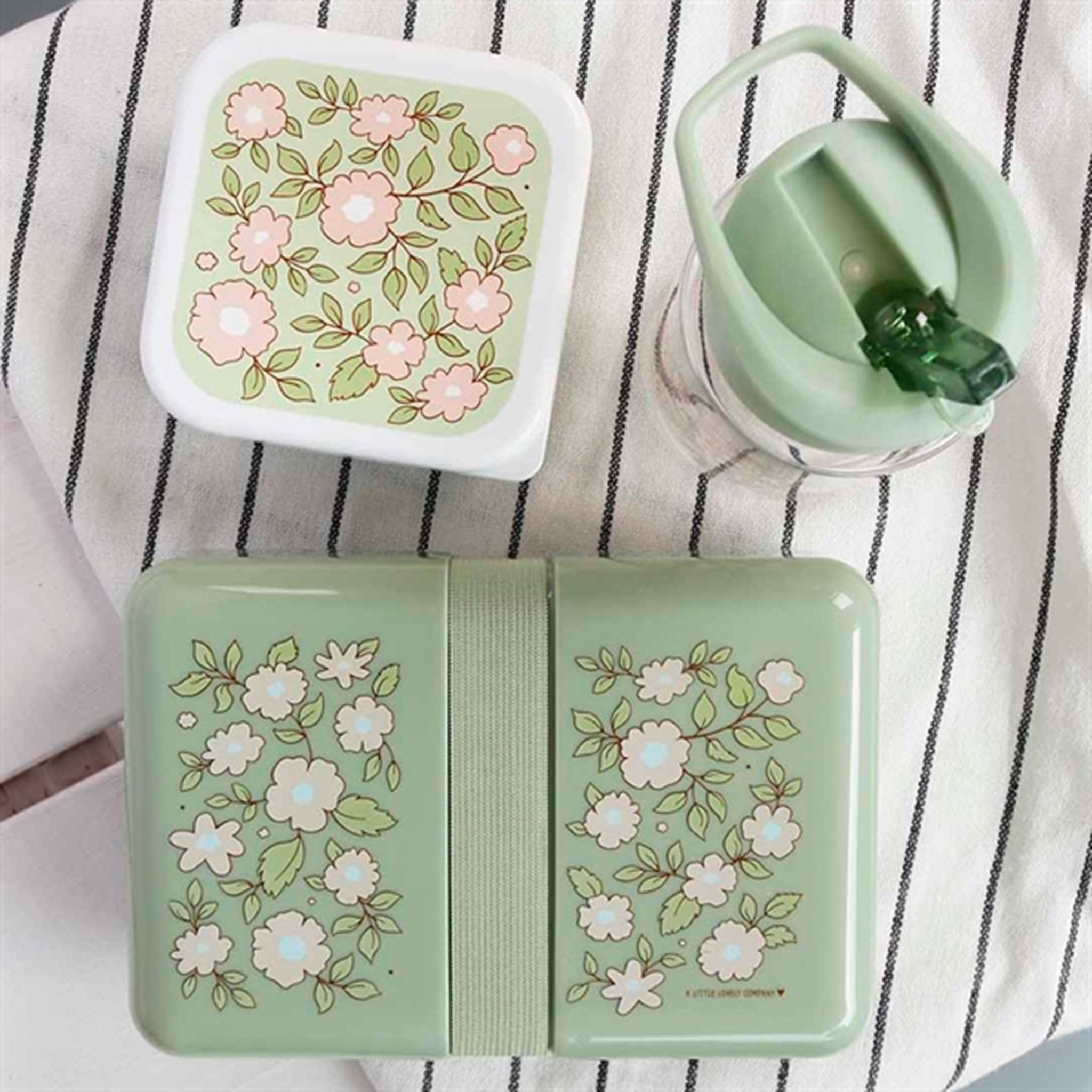 A Little Lovely Company Lunch Box Blossom Sage 2