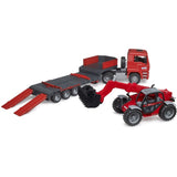 Bruder MAN TGA Low Loader Truck with Accessories