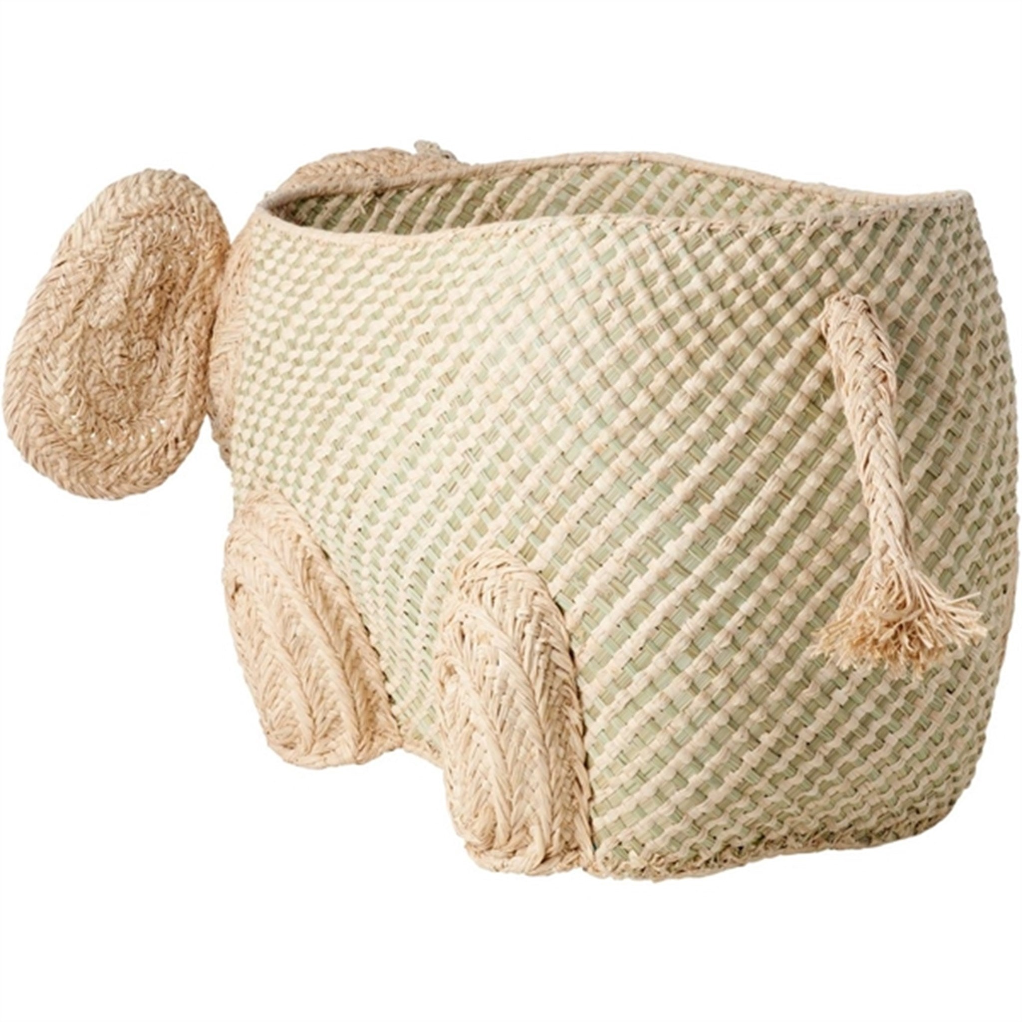 RICE Elephant Small Sea Grass Storage Basket 4