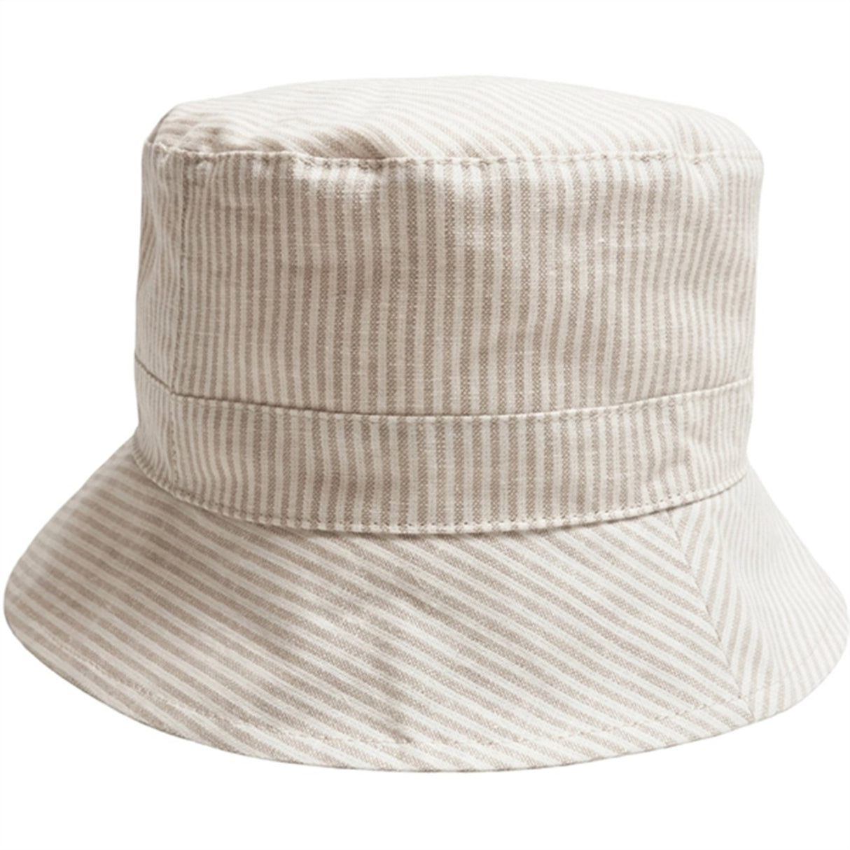 Huttelihut Bucket Sunhat Big Stripes Camel