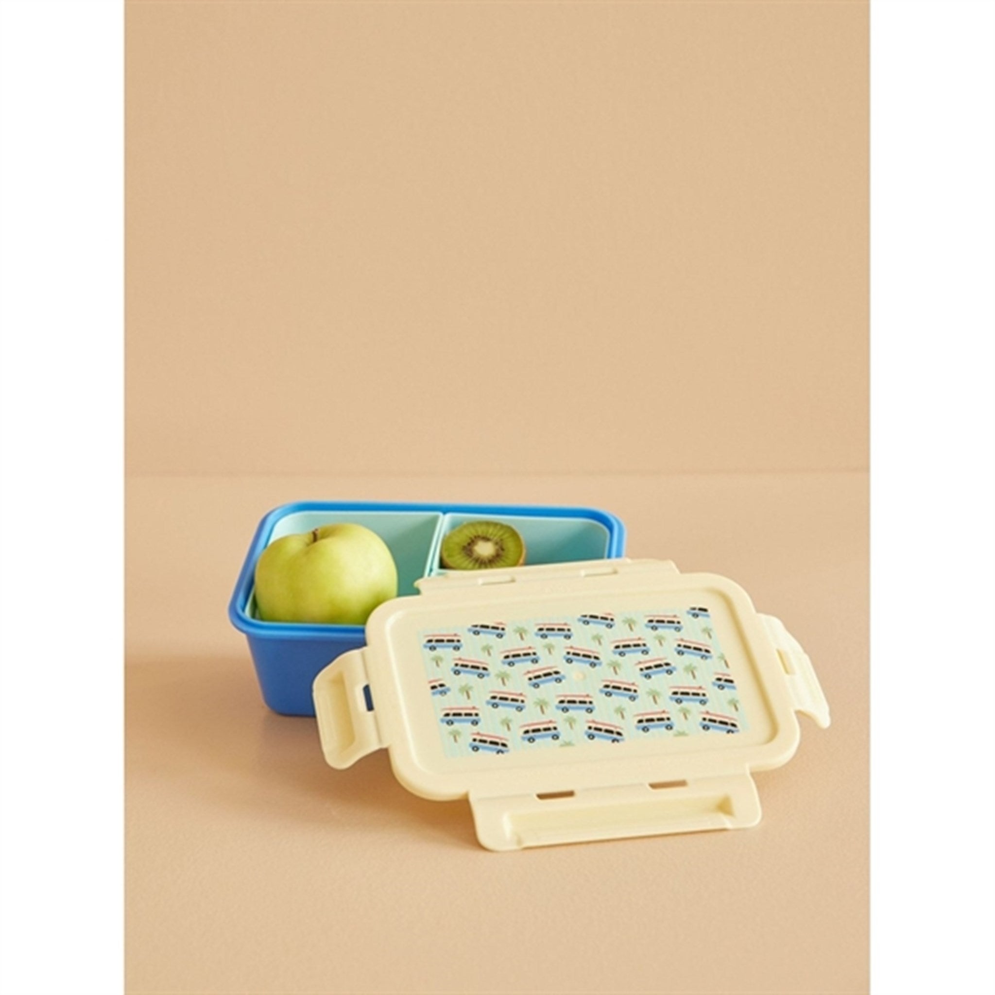 RICE Cars Lunch Box with 3 Rooms 2