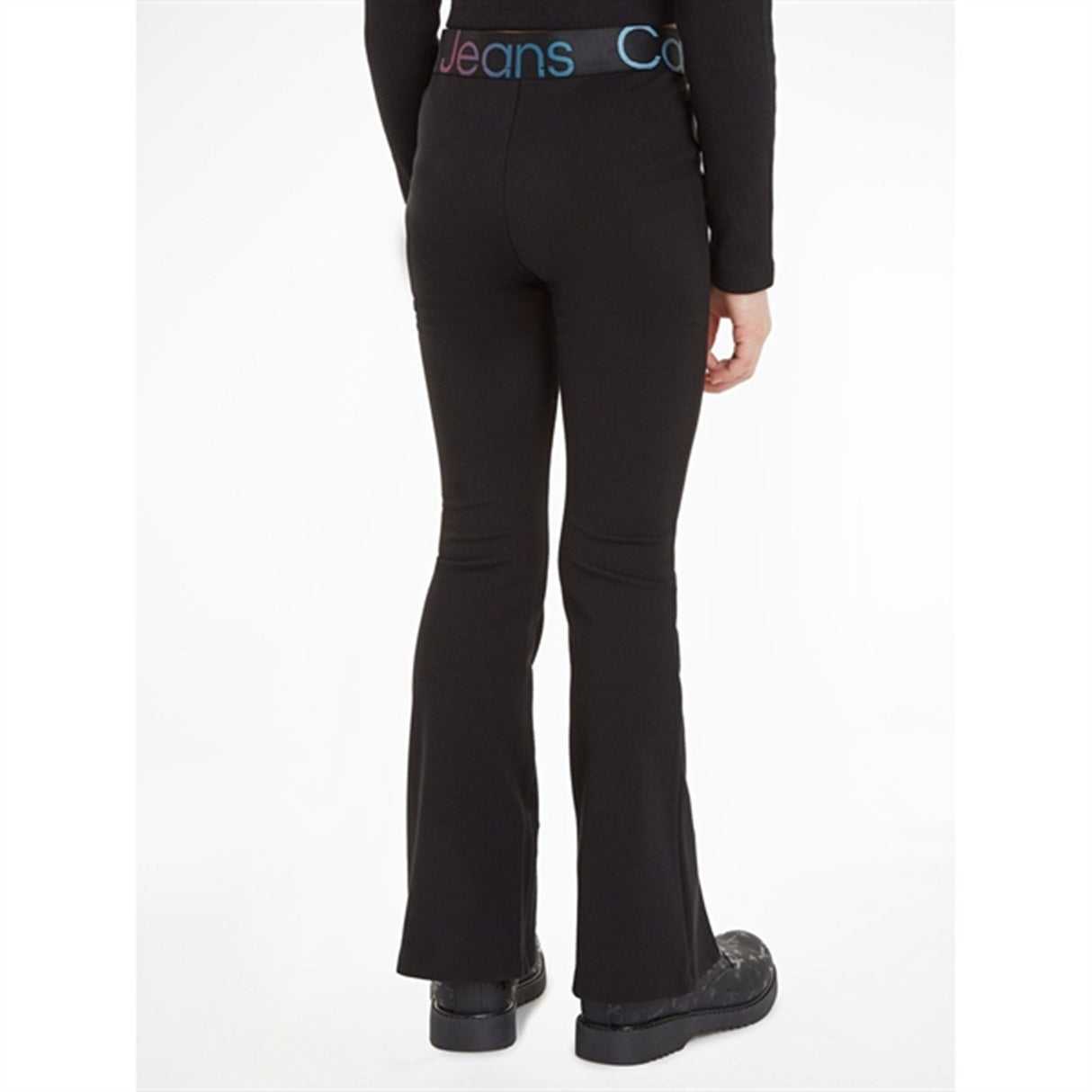 Calvin Klein Punto Tape Flare Pants Ck Black