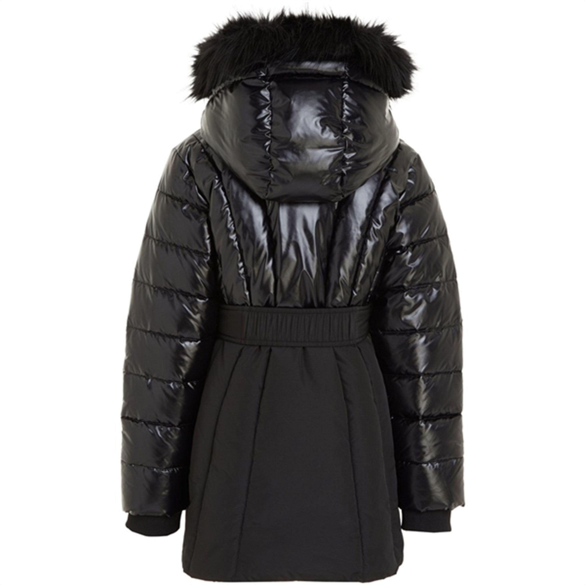Calvin Klein Long Belted Puffer Coat Ck Black 6