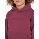 Calvin Klein Spacer Debossed Logo Hoodie Porpoise
