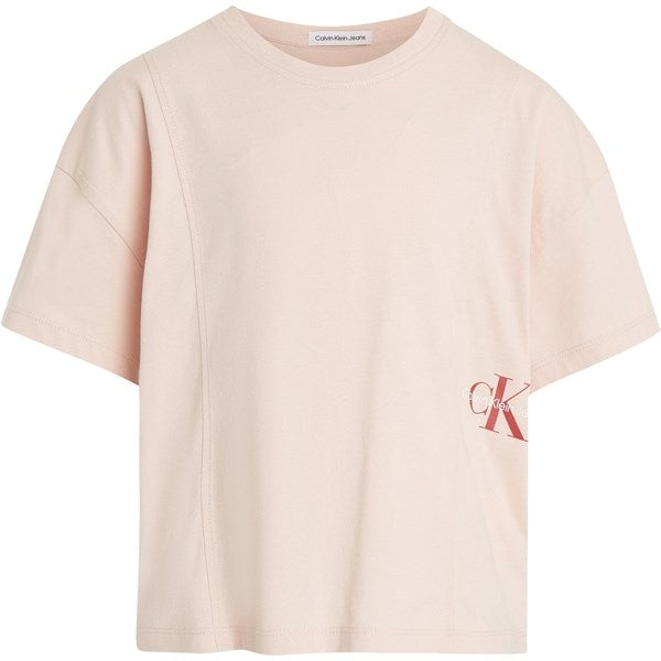 Calvin Klein Monogram Off Placed T-Shirt Sepia Rose