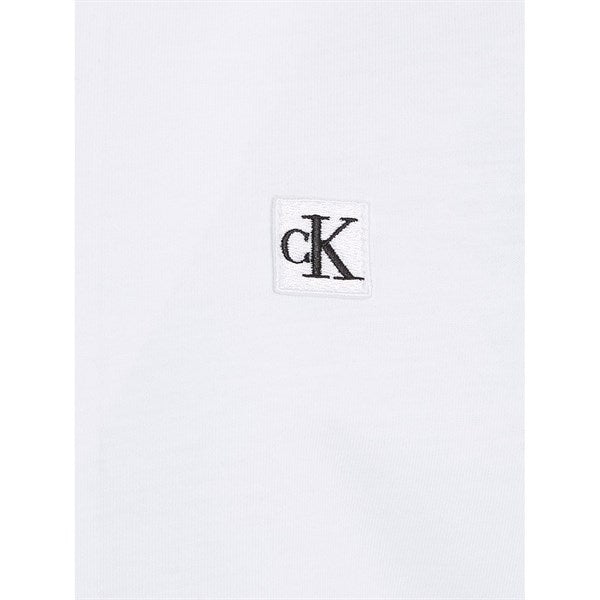 Calvin Klein Monogram Mini Badge T-Shirt Bright White 9