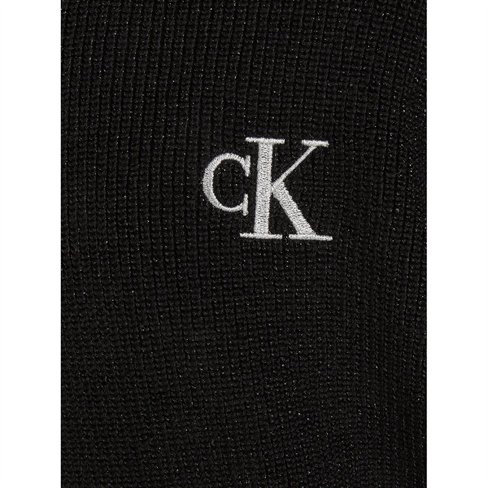 Calvin Klein Festive Lurex Knit Sweater Ck Black 3