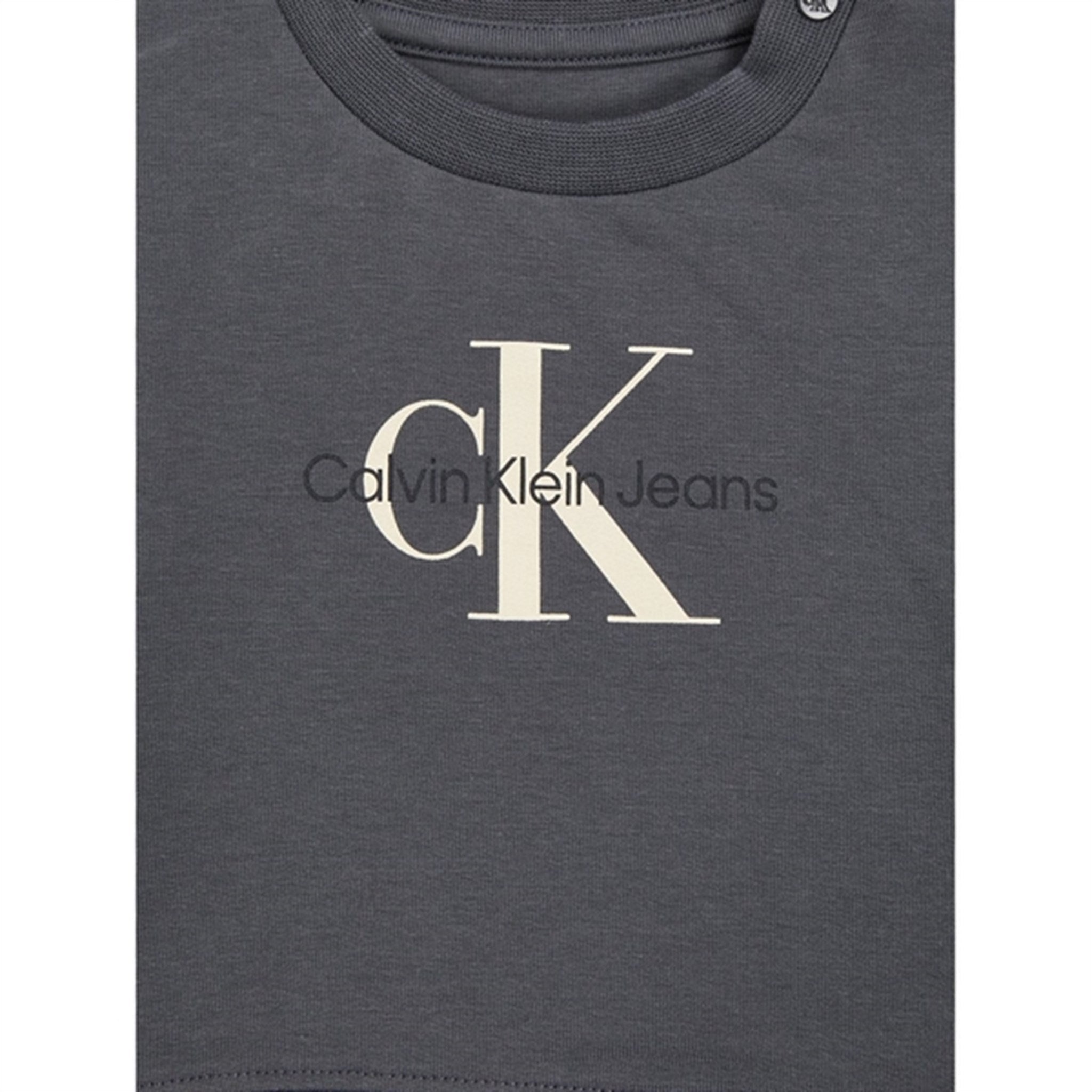 Calvin Klein Monogram Sweatshirt Set Dark Grey 3