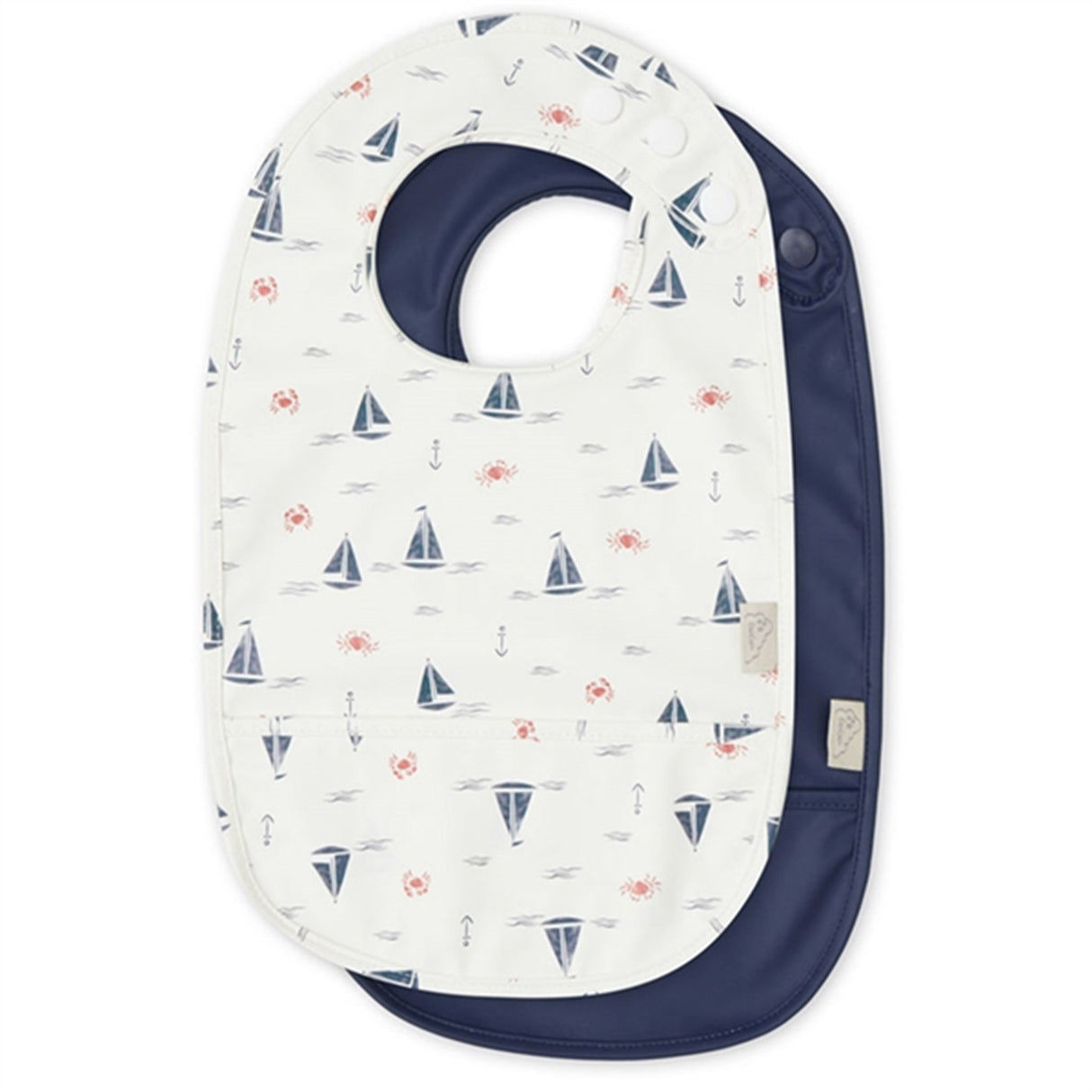 Cam Cam Copenhagen Bibs 2-pack Sailboats / Navy