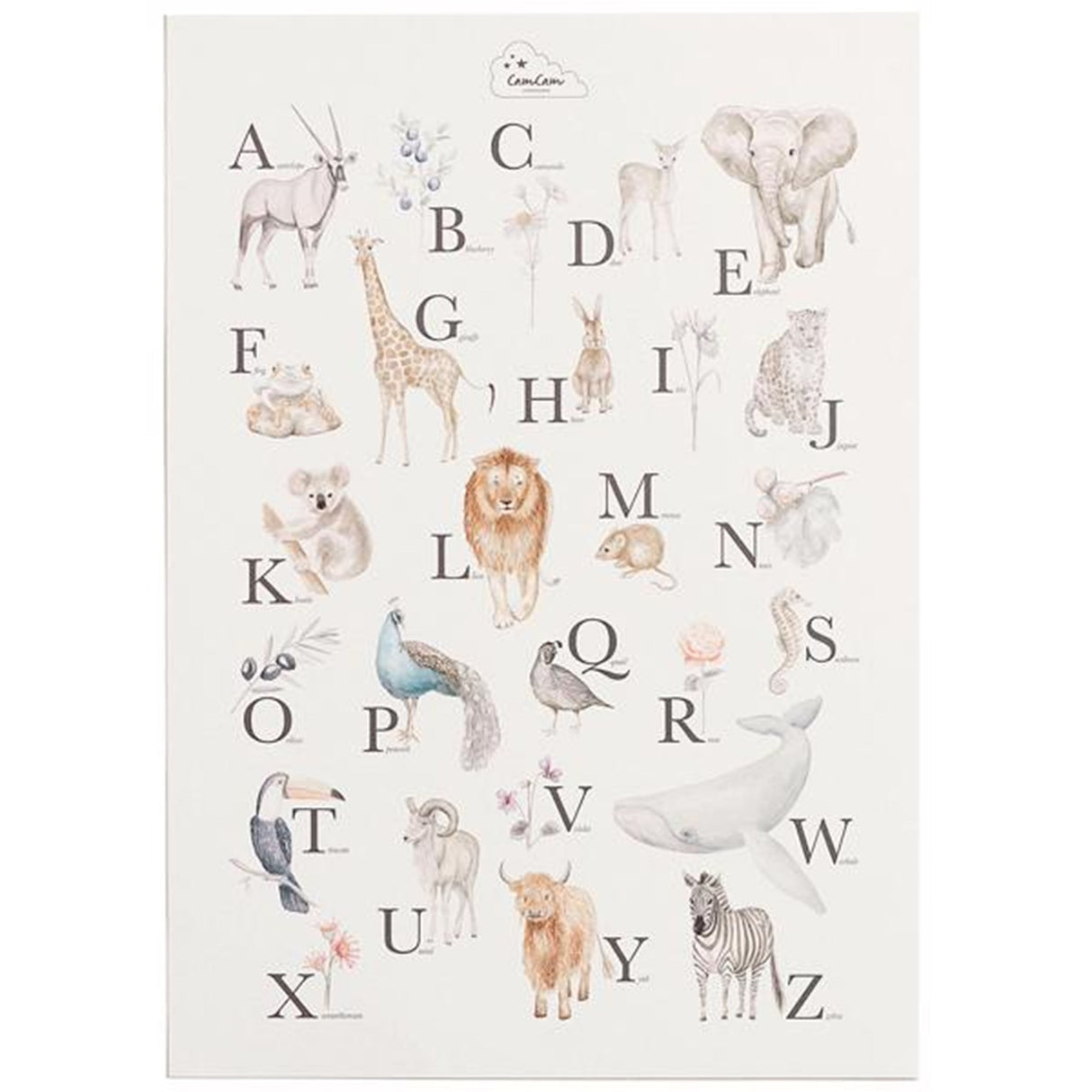 Cam Cam Copenhagen Alphabet Poster English