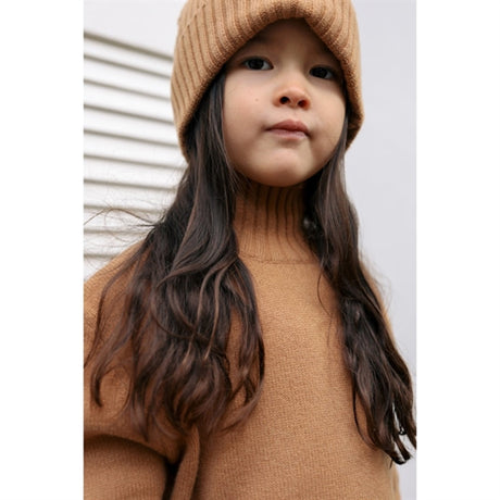 HOLMM Camel Carly Wool Knit Beanie 2