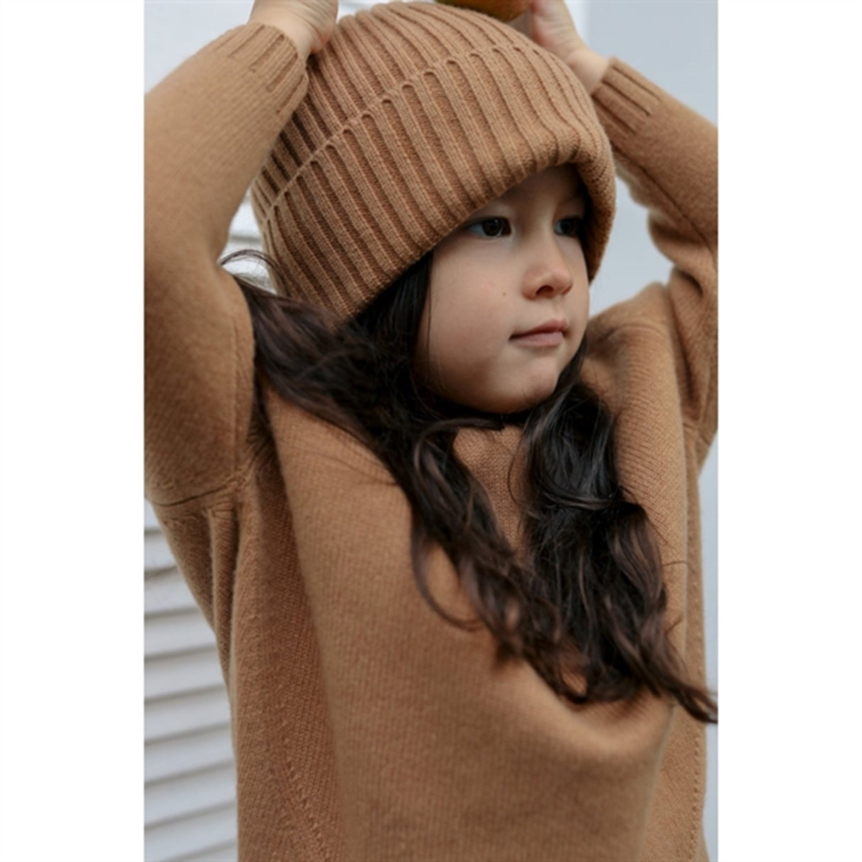 HOLMM Camel Carly Wool Knit Beanie 6