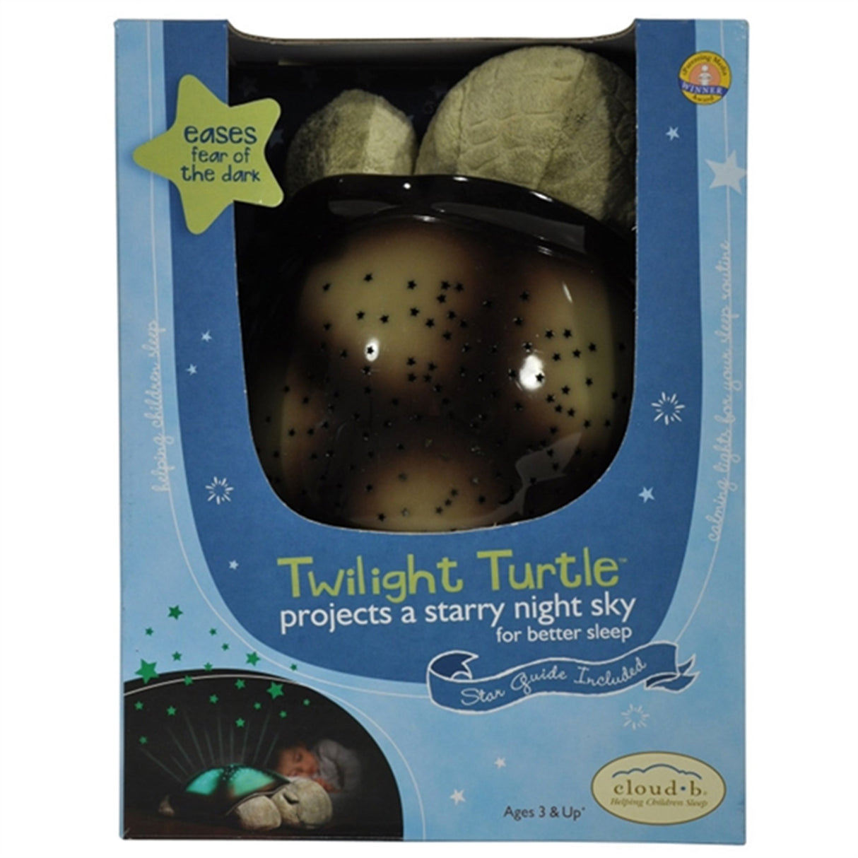 Cloud B Twilight Turtle Night Light Mocha 8