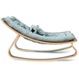 Charlie Crane Levo Baby Rocker Walnut Aruba Blue 4