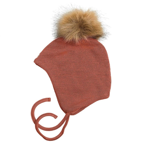 Racing Kids Baby Hat W. Pompom Coffee Beans