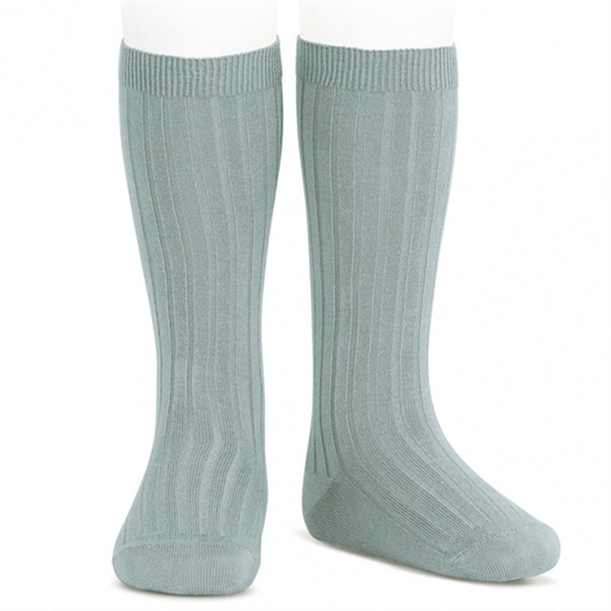 Cóndor Kneehigh Socks Rib Verde Seco