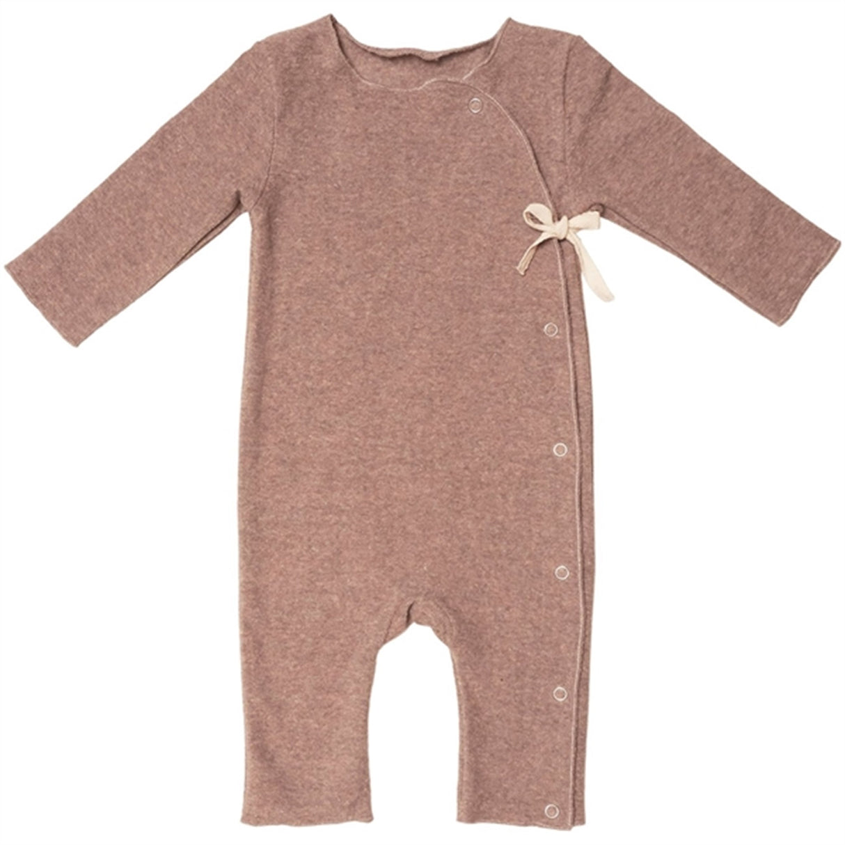 Huttelihut Cozy Baby Onesie Ash Rose