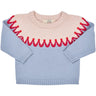 Copenhagen Colors Dusty Blue Combi Cupcake Classic Jumper