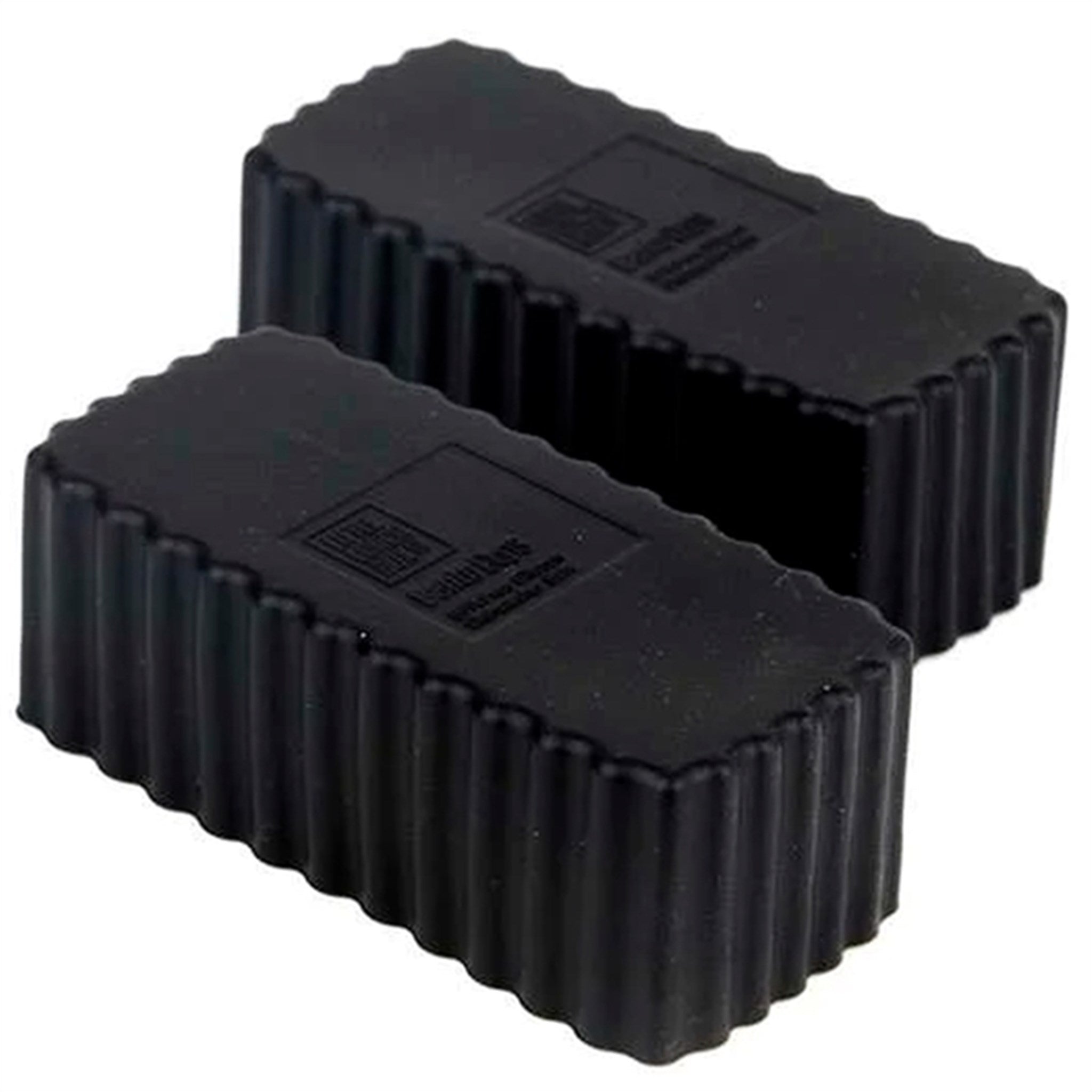 Little Lunch Box Co Bento Silicone Cups Rectangular Black 2