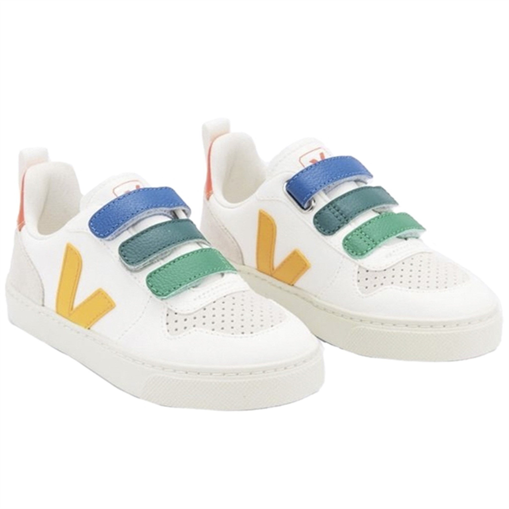 Veja V-10 Chromefree Multico White Ouro Sneakers 2