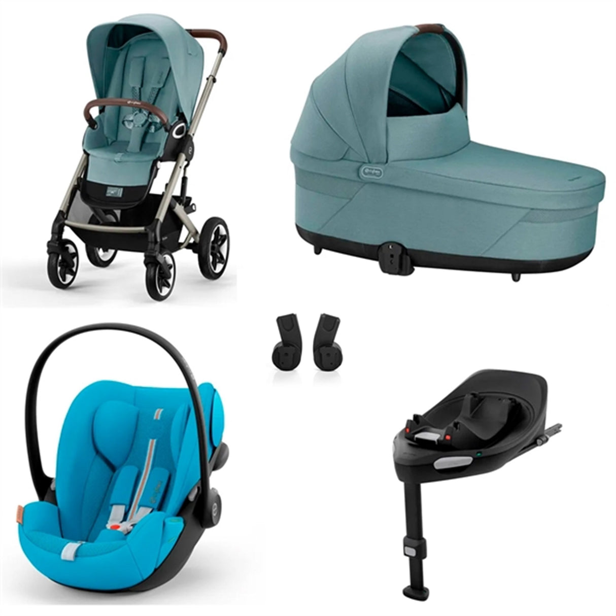 Cybex Bundle Talos Sky Blue (Taupe Frame) +