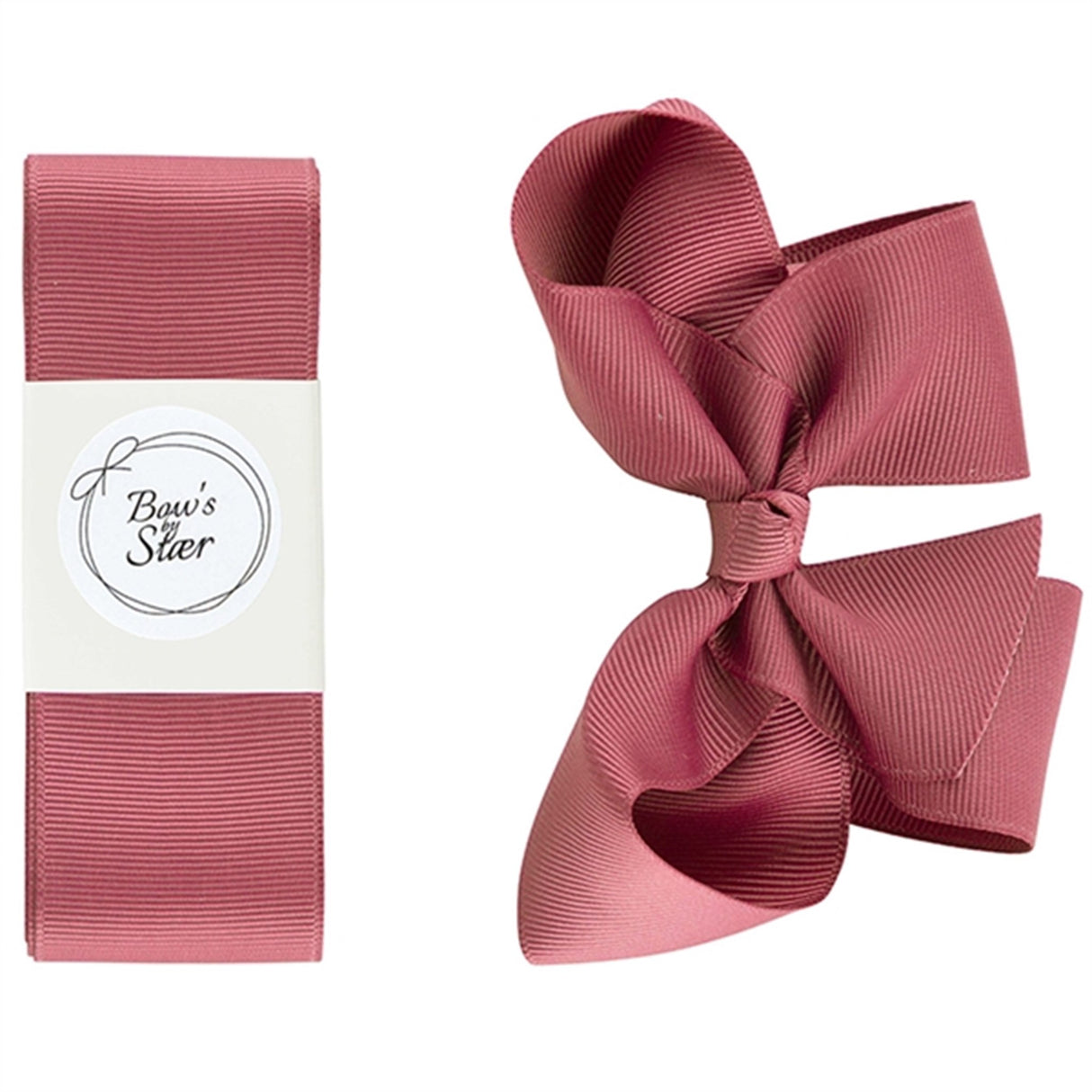 Bow's by Stær Christening Ribbon Dusty Berry