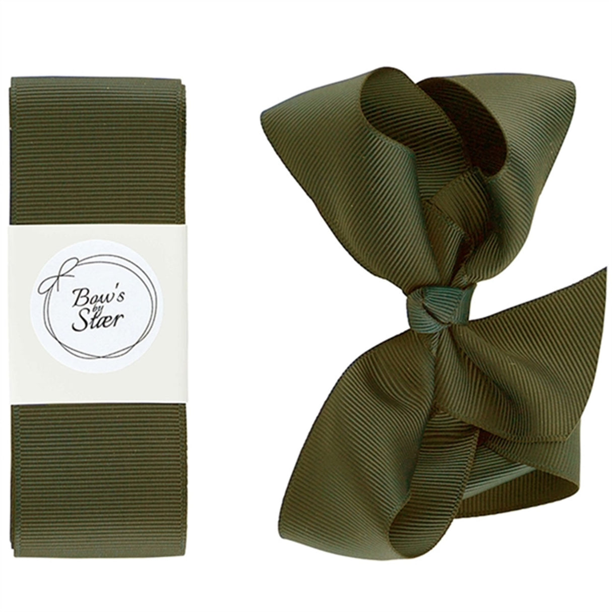 Bow's by Stær Christening Ribbon Moss