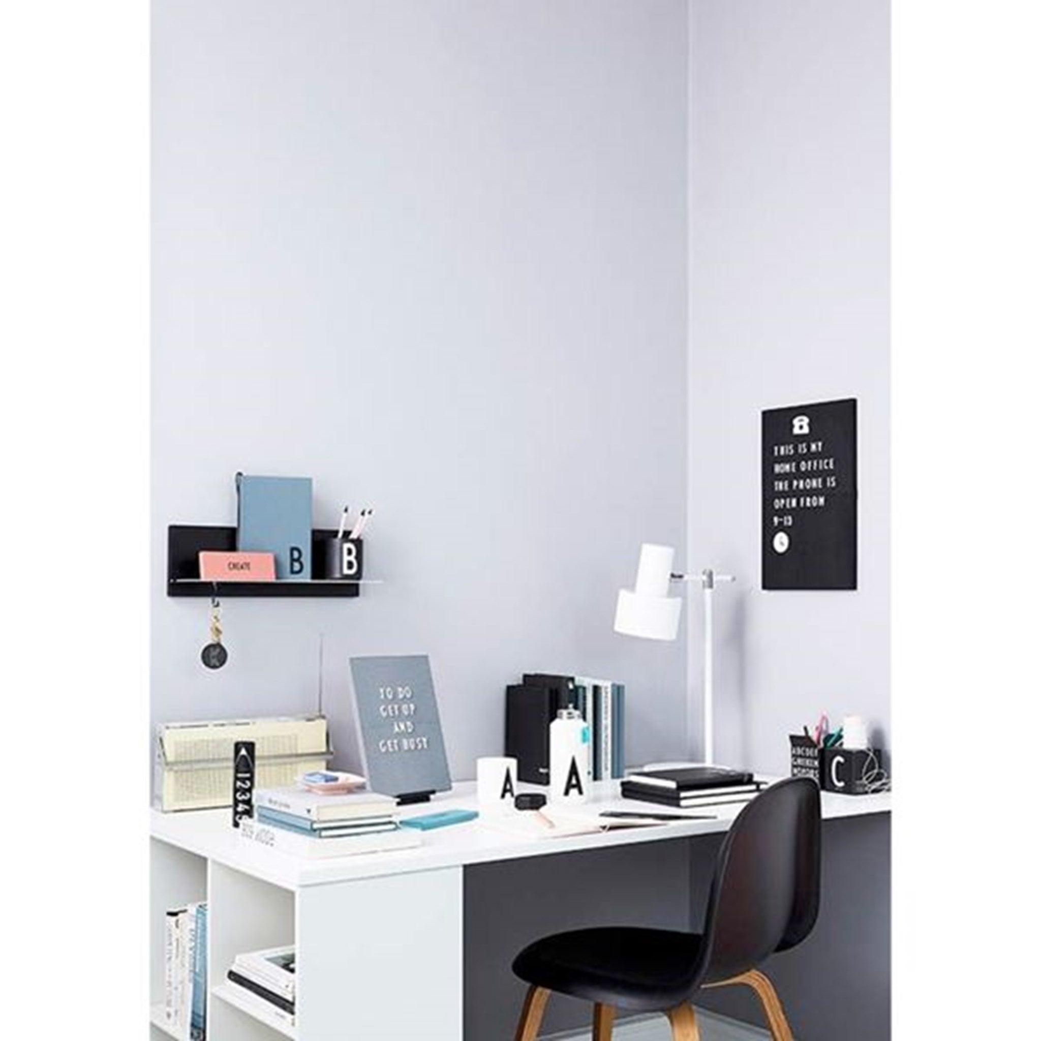 Design Letters Office Icons for Messageboard Black 3