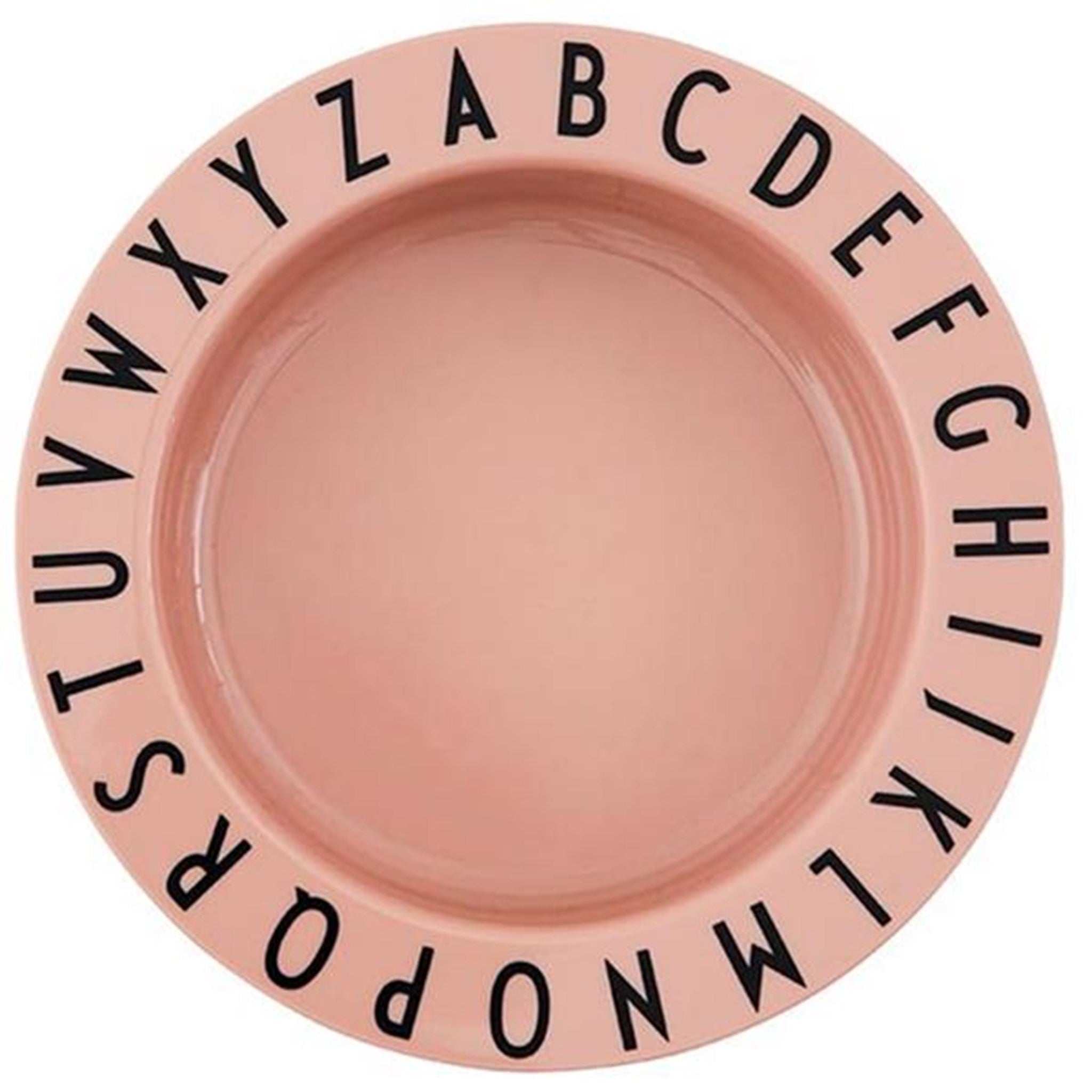 Design Letters Nude Eat & Learn ABC Deep Plate