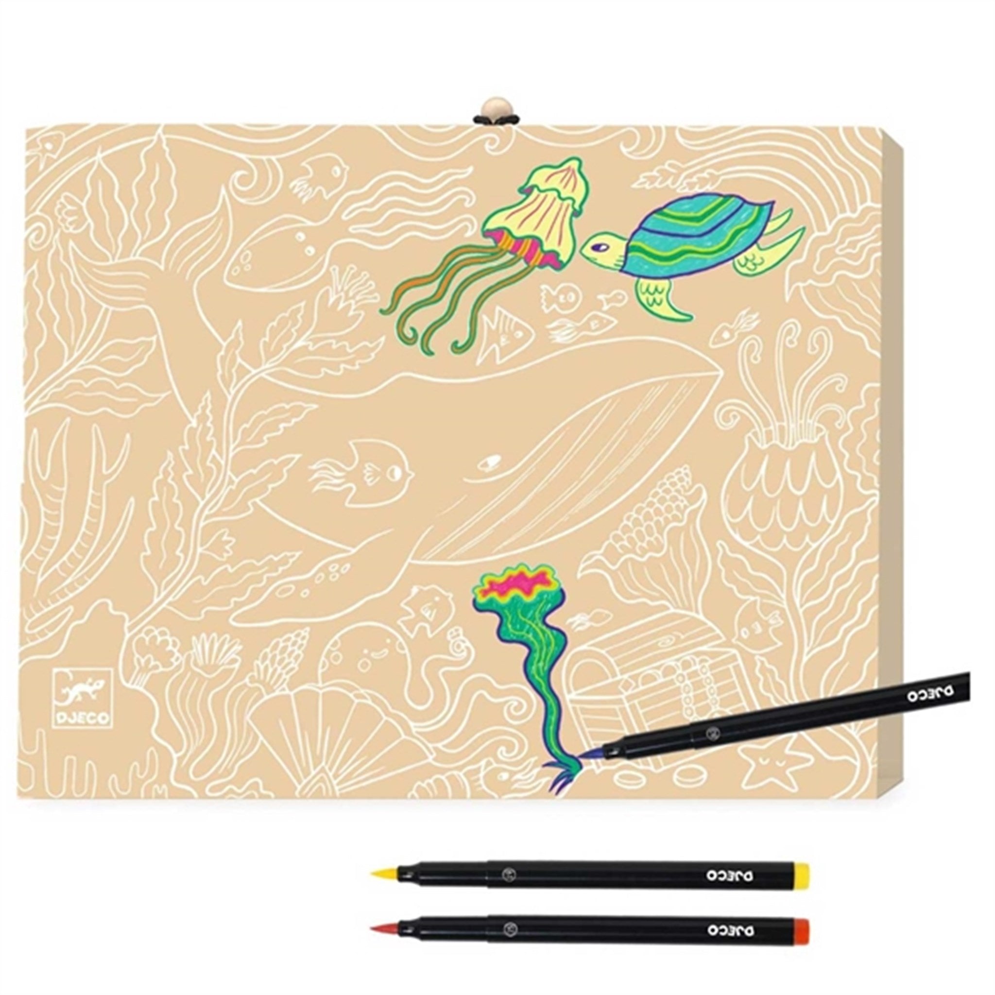 Djeco Creative Colors Suitcase With Felt Pens 2
