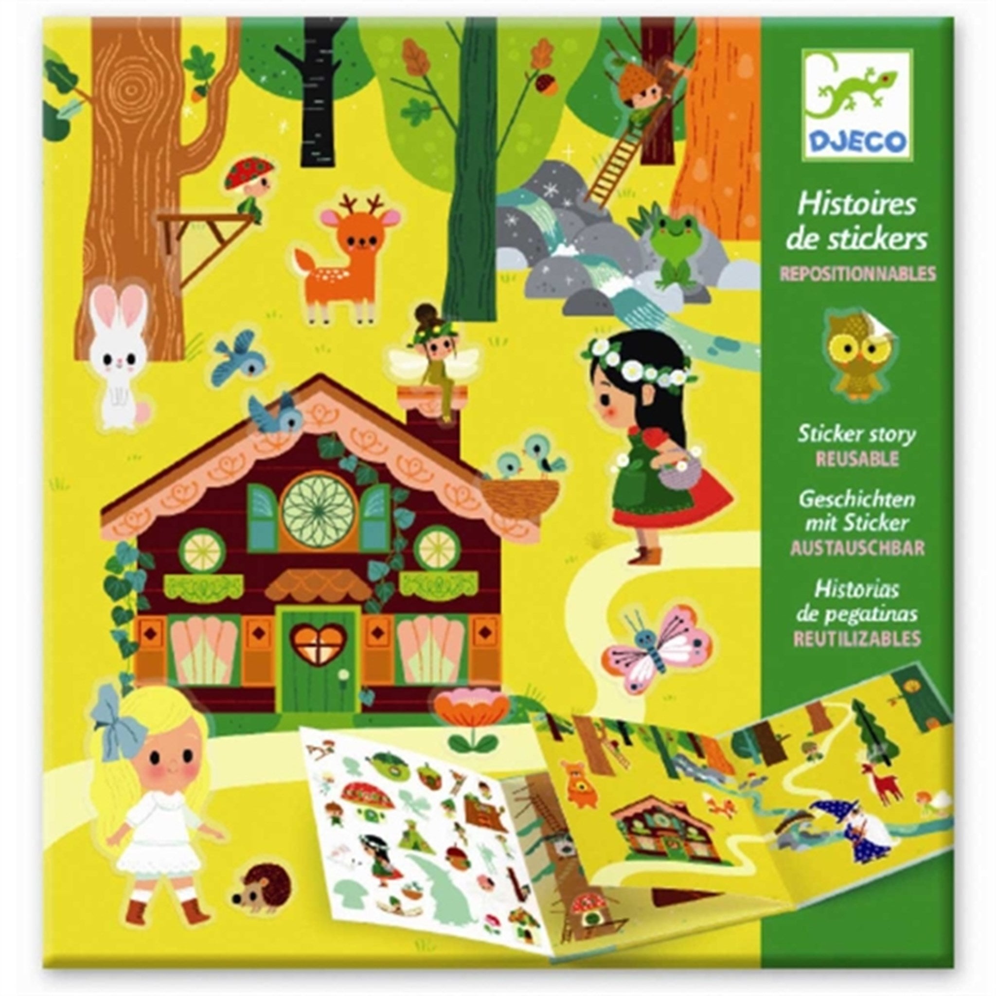 Djeco Stickers Reusable Magical Forrest