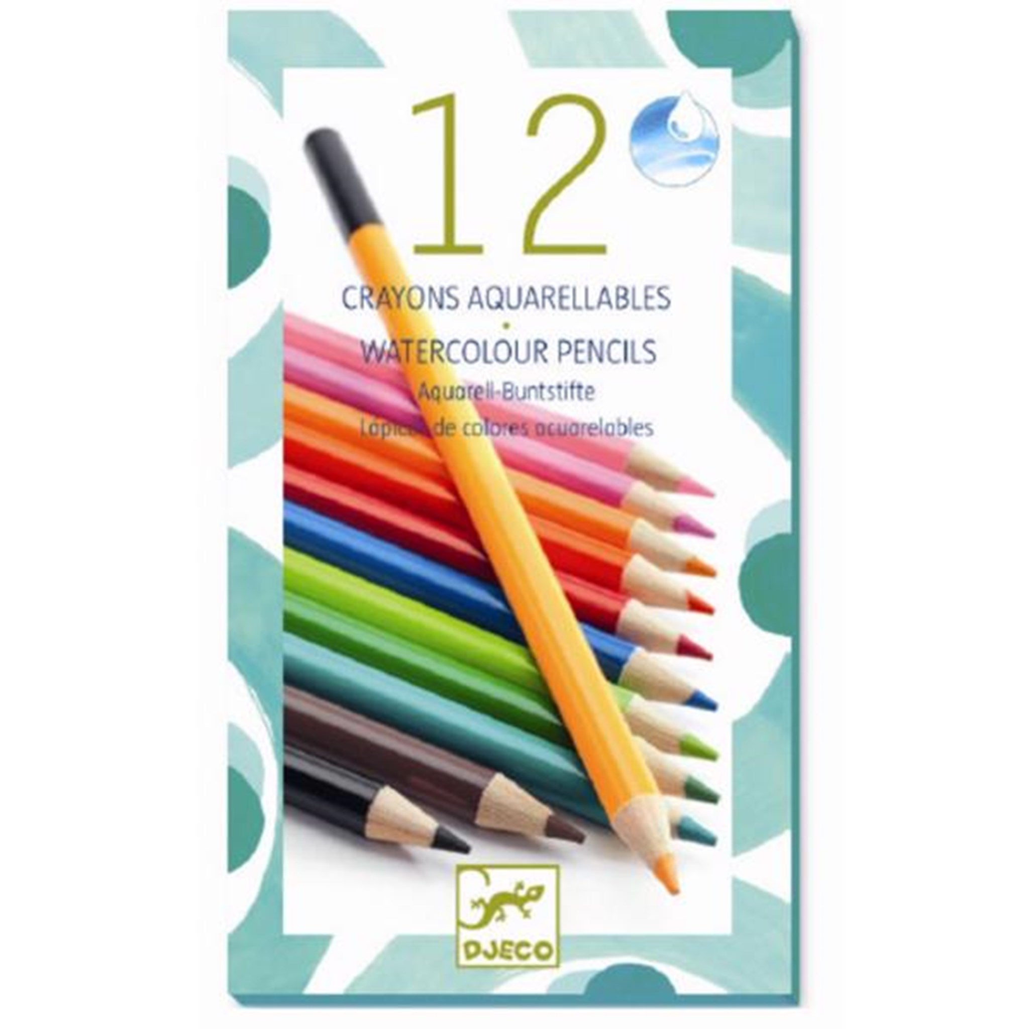 Djeco Lovely Paper 12 Watercolour Pencils